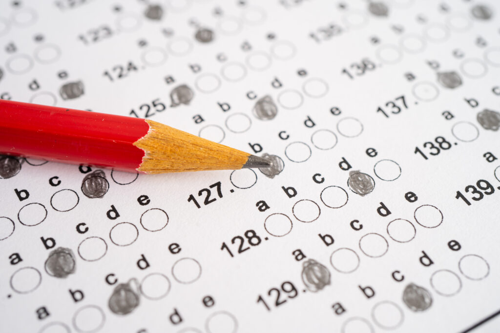 answer sheet